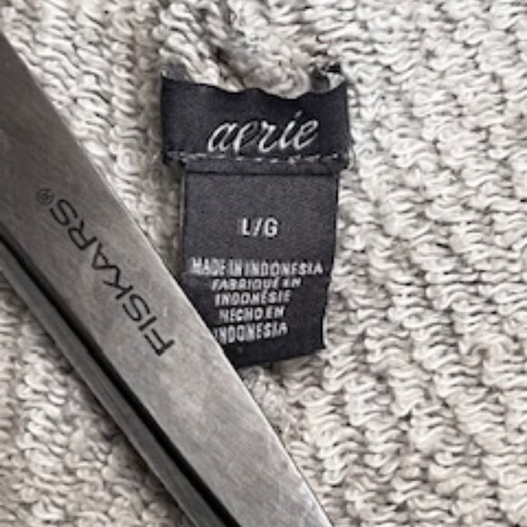 Aerie Light Gray Glitter Longe Shorts - Picture 6 of 6